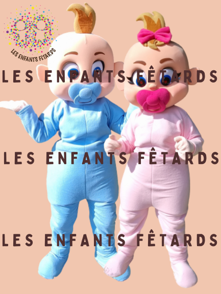 Babyboygirl mascotte les enfants fetards