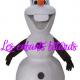 Olaf mascotte les enfants fetards