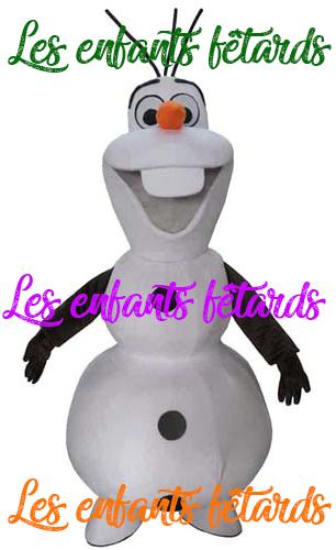 Olaf mascotte les enfants fetards